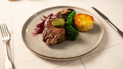Fillet Steak with Garlic and Herb Butter
