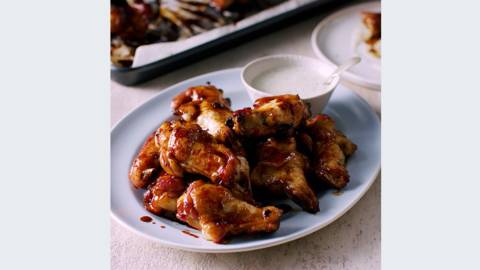 Chicken Wings with Homemade Blue Cheese Dip