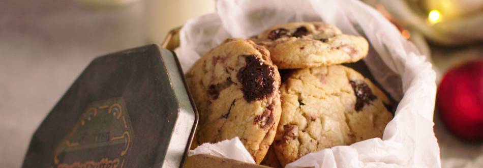Chocolate Chip Cookies in tin